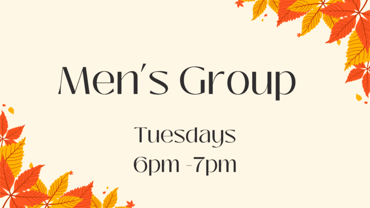 An image with information about Men's Group at Local Vineyard.