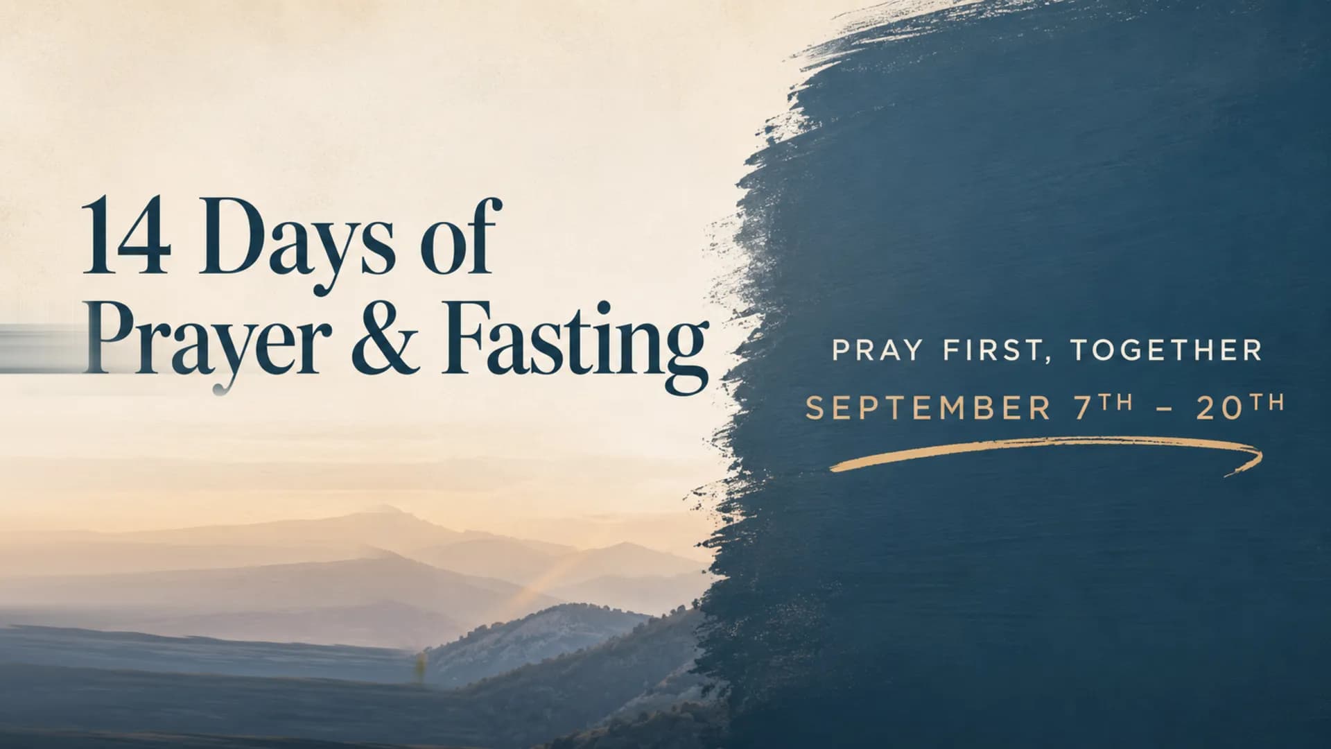 14 Days of Prayer and Fasting