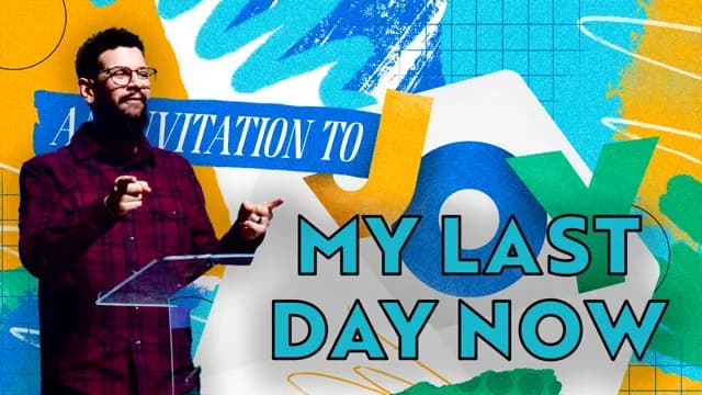 A promotional image for the "my last day now" message
