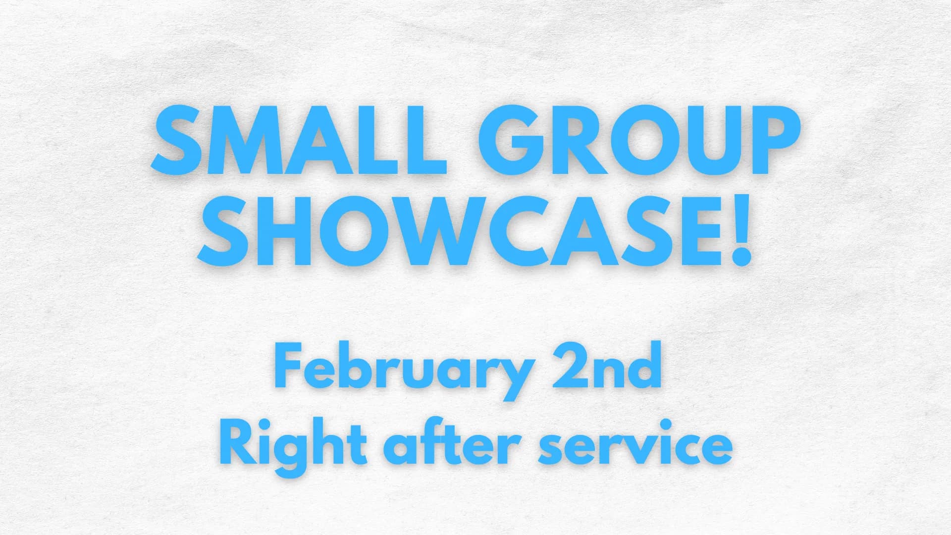 An icy blue and white promotional image for the Local Vineyard small group showcase