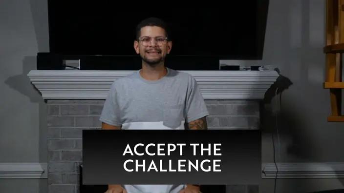 Cover image of the Accept the Challenge message.