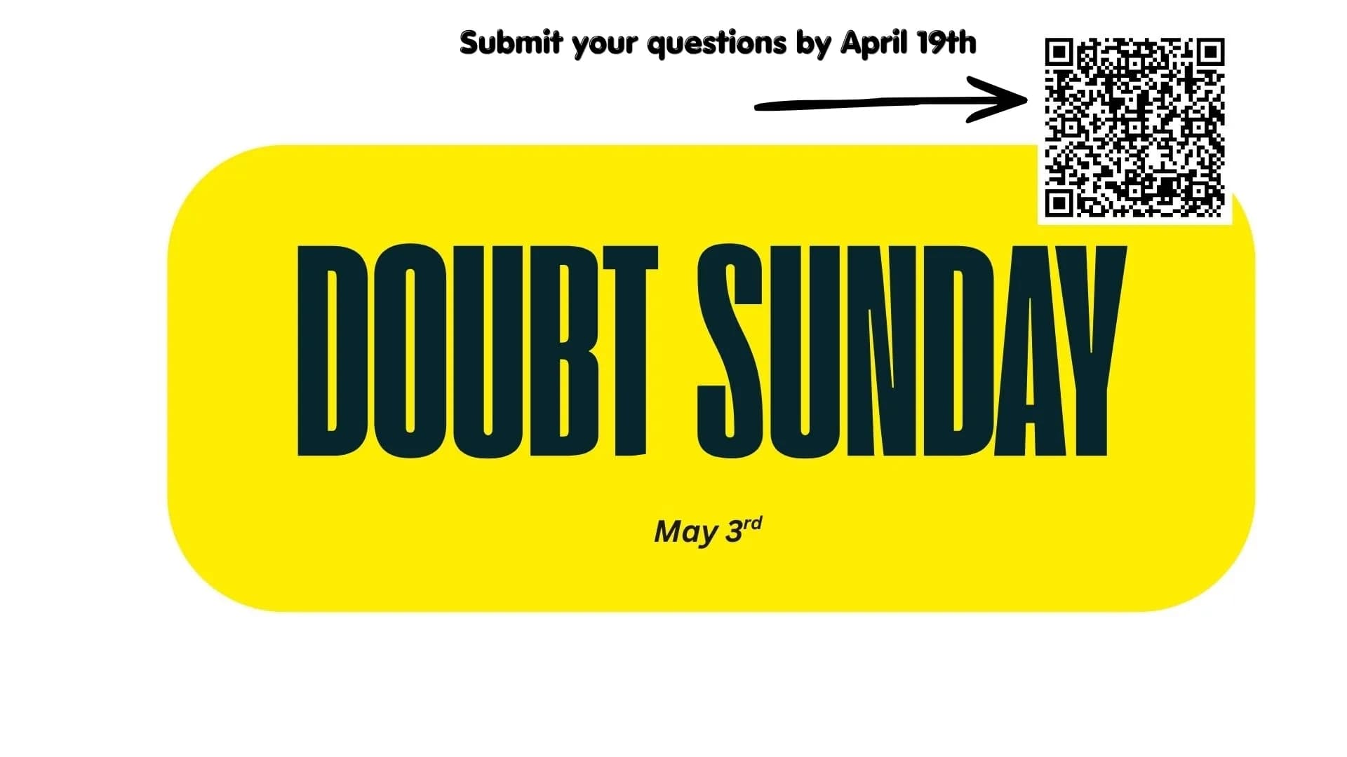 Doubt Sunday!