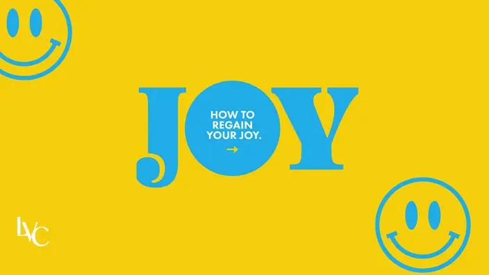 Cover image of the How to Regain Your Joy message.